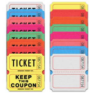 personalized ticket rolls