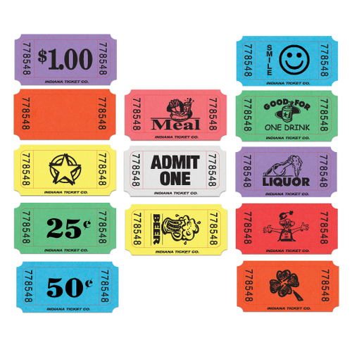 personalized ticket rolls