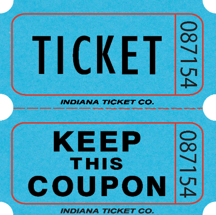 original double roll tickets indiana ticket company blue raffle ticket